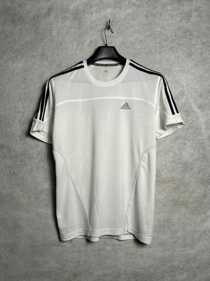 Adidas Climalite White Round Neck - Large