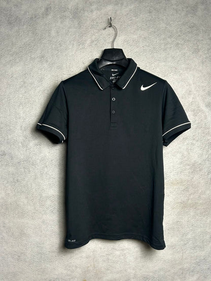 Nike Dri Fit Black Polo - Medium