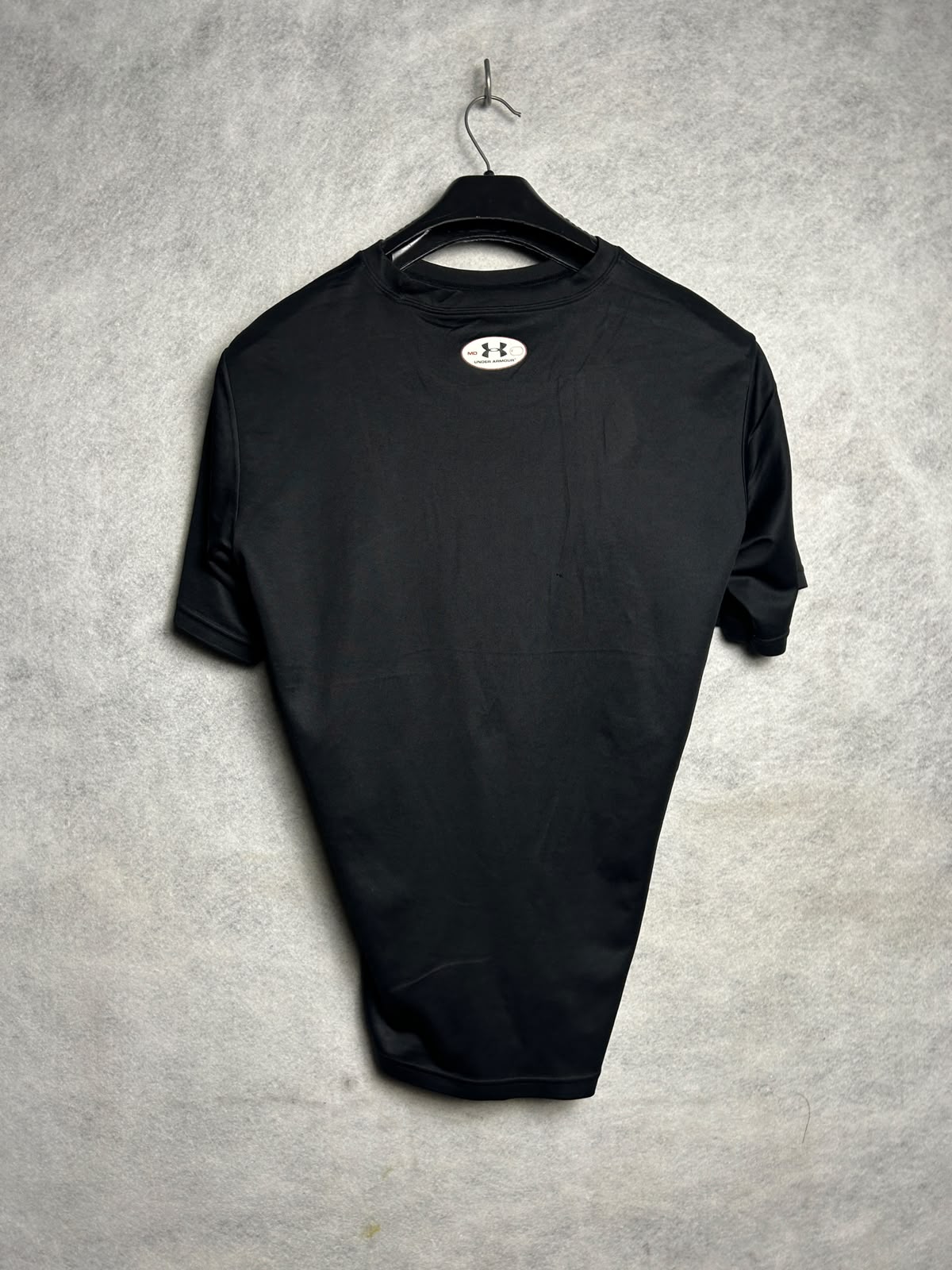 Under Armour Nase Basketball Big Logo Round Neck Black - Large