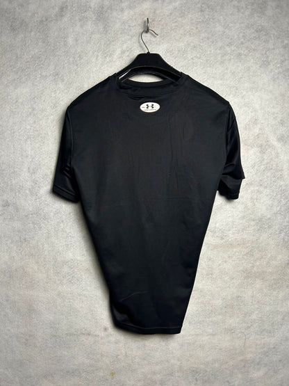 Under Armour Nase Basketball Big Logo Round Neck Black - Large