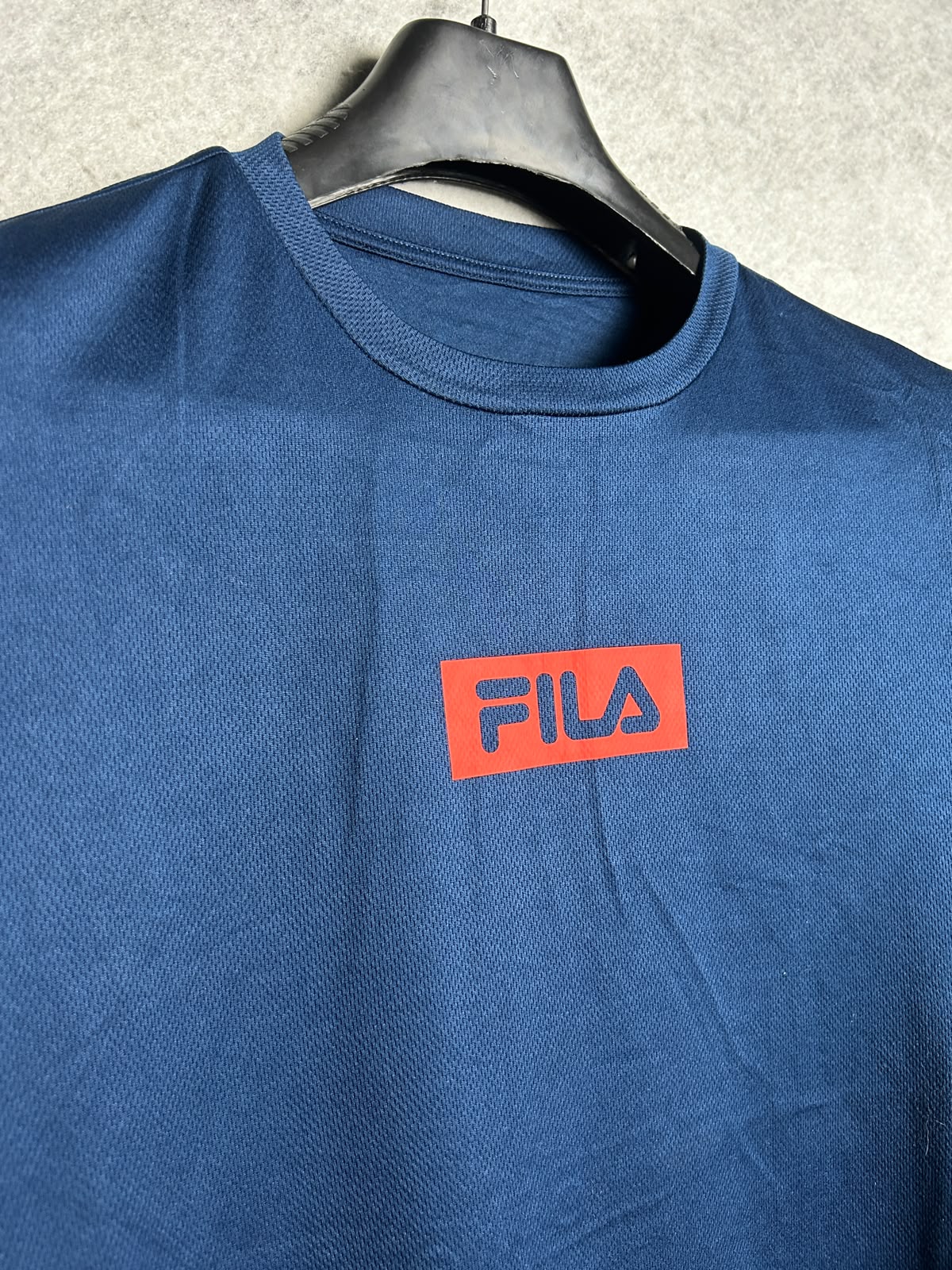 Fila Blue Big Logo Round Neck - Large