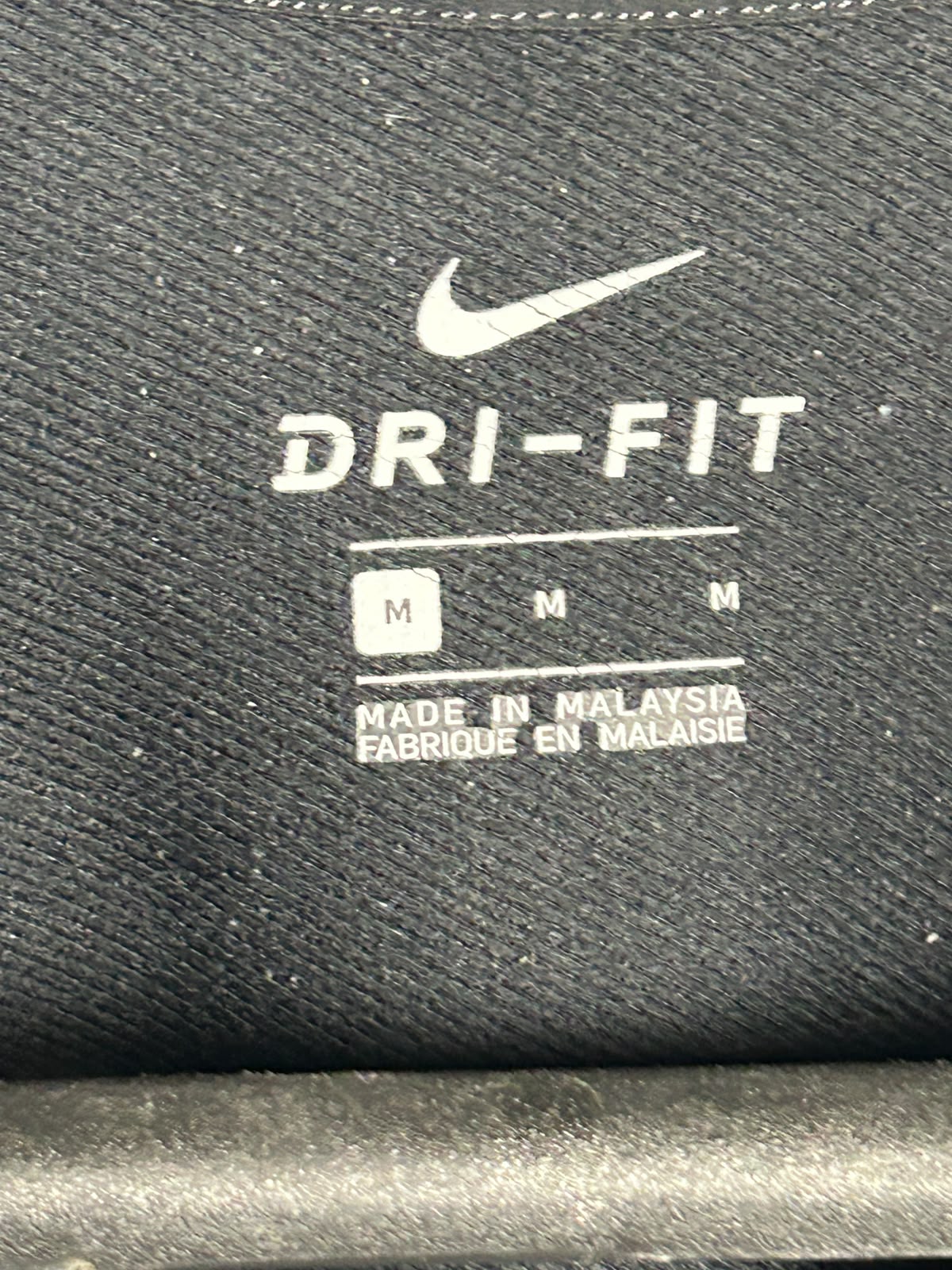 Nike Black Dri Fit V Neck  - Medium