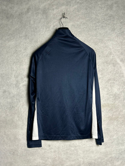 Fila Blue Full Sleeves Zip Upper - Large