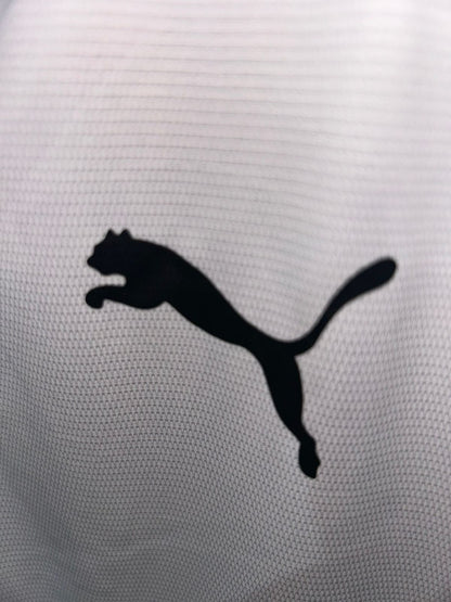 Puma White V Neck Tanktop - Large