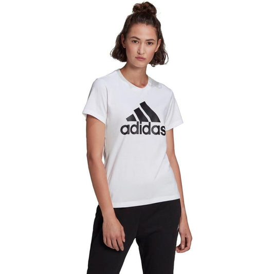 Adidas Essentials Logo Short Sleeve T-Shirt, Women's, Heavyweight Cotton, 46361 GL0649